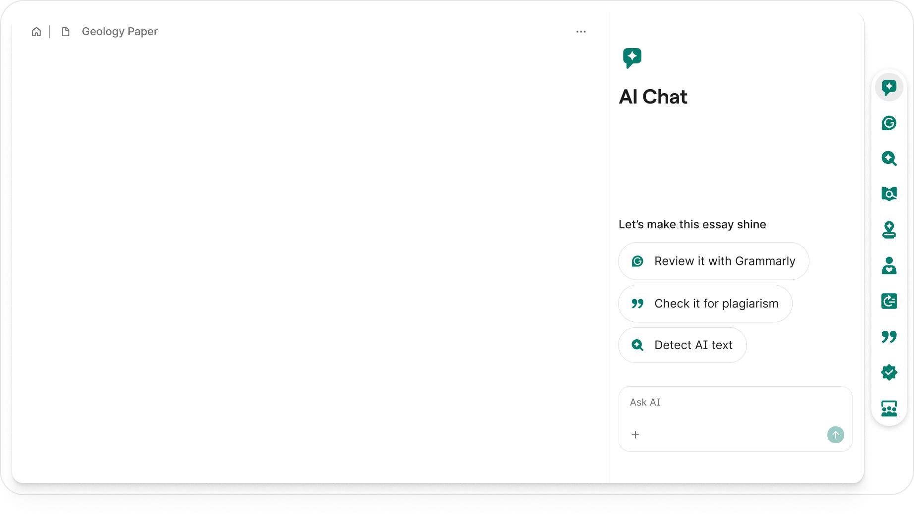 Grammarly AI writing assistant