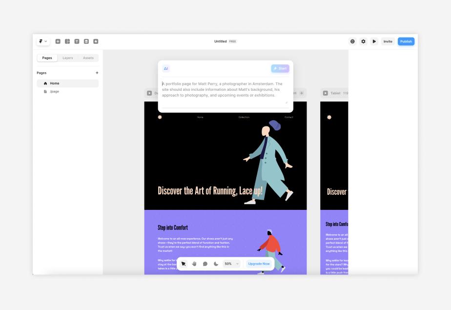 Build your first Website Using AI